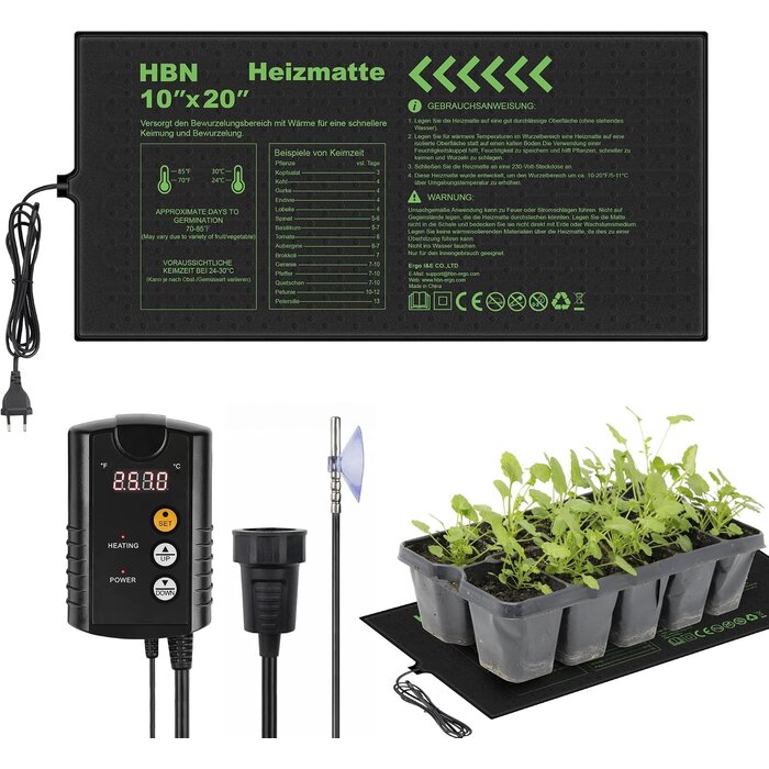 Heizmatte für Pflanzen & Terrarien 52x25 cm, 17,5W - 29% Rabatt