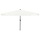 Runder Garten-Sonnenschirm mit LED, 395 cm, Sand/Anthrazit - 34% Rabatt