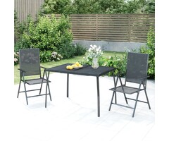 Vidaxl Gartentisch Stahlgeflecht Anthrazit 110x80 cm - 53% Rabatt
