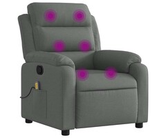Vidaxl Verstellbarer Massagesessel, Dunkelgrau - 45% Rabatt