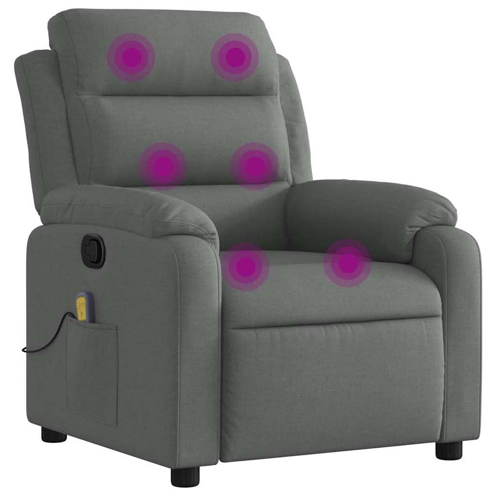Verstellbarer Massagesessel, Dunkelgrau - 35% Rabatt