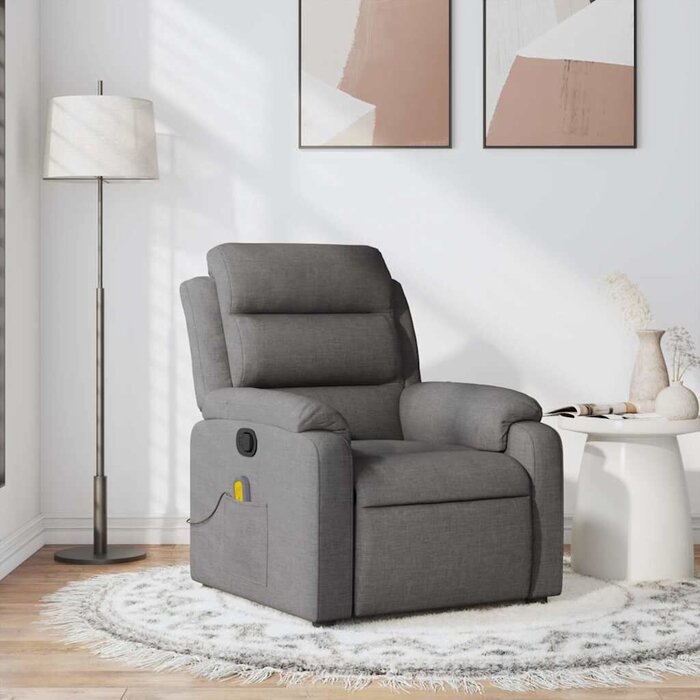 Verstellbarer Massagesessel, Dunkelgrau - 35% Rabatt
