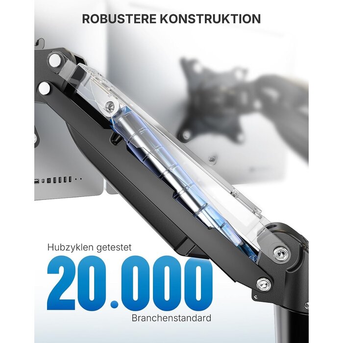 Doppel-Monitorhalterung 13-32 Zoll VESA - 33% Rabatt - Schwarz