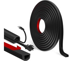 Flexibler Kabelkanal 3m schwarz, 7x14mm - 44% Rabatt