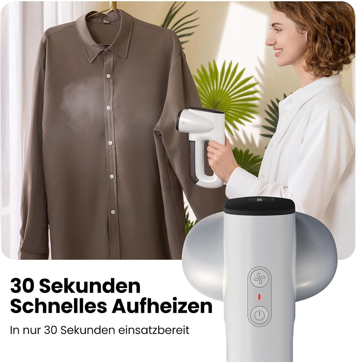Vertikaler Dampfglätter mit Saugfunktion - 34% Rabatt auf Ausgepackt-Ware