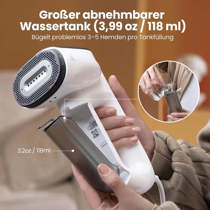 Vertikaler Dampfglätter mit Saugfunktion - 34% Rabatt auf Ausgepackt-Ware
