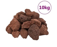 Vidaxl Lavasteine 10 kg, 5-8 cm, Rot - 37% Rabatt