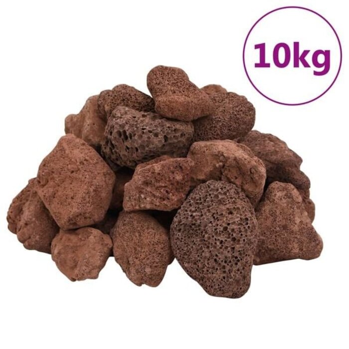 Lavasteine Rot 5-8 cm 10 kg Set - 32% Rabatt