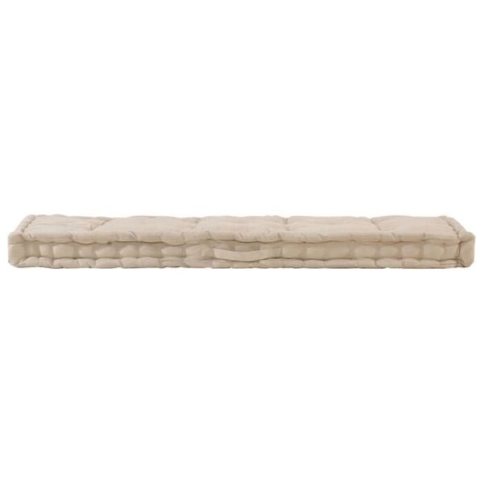 Palettenkissen 120x40x7 cm Beige - 32% Rabatt