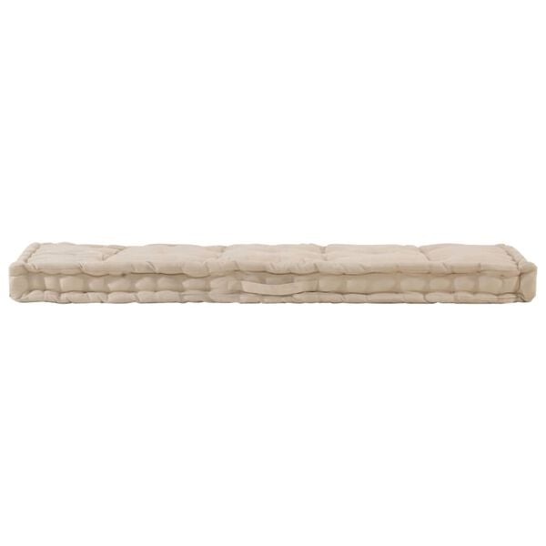 Palettenkissen 120x40x7 cm Beige - 32% Rabatt