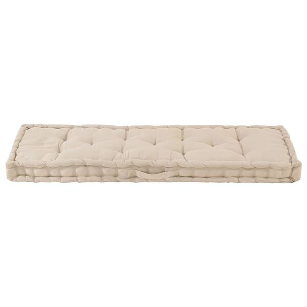 Palettenkissen 120x40x7 cm Beige - 32% Rabatt