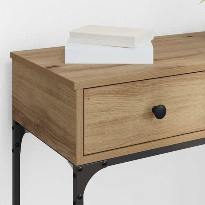 Eleganter Konsolentisch in Eichenoptik - 75 x 34,5 x 75 cm - 34% Rabatt