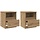 2er Set Nachttische in Artisan Eiche 40x40x53 cm - 34% Rabatt