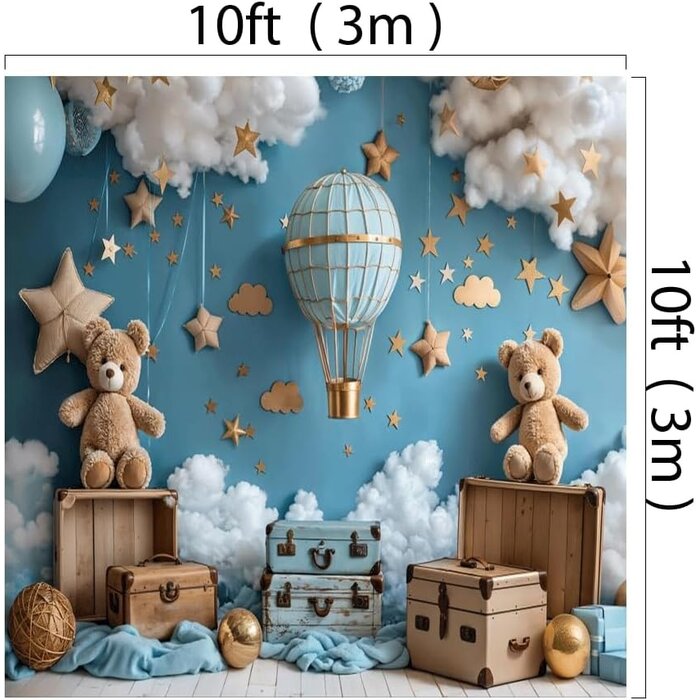 Foto-Hintergrund Heißluftballon 3x3m - 34% Rabatt auf diesen Artikel
