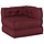 Modulärer Sitzhocker, Rot, 70x70x54 cm, Baumwolle - 35% Rabatt