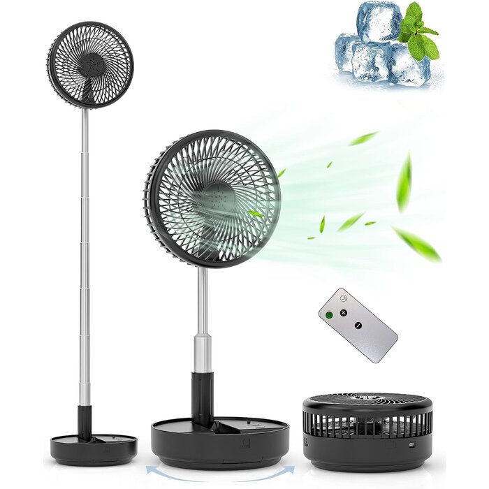 Faltbarer 7,7 Zoll Standventilator - Kabellos & Leise - 32% Rabatt