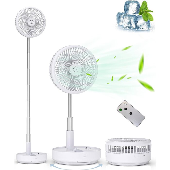 Faltbarer 7,7 Zoll Standventilator - Kabellos & Leise - 32% Rabatt