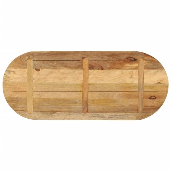 Tischplatte oval Mangoholz 120x50x2,5 cm - 34% Rabatt - Ausgepackt