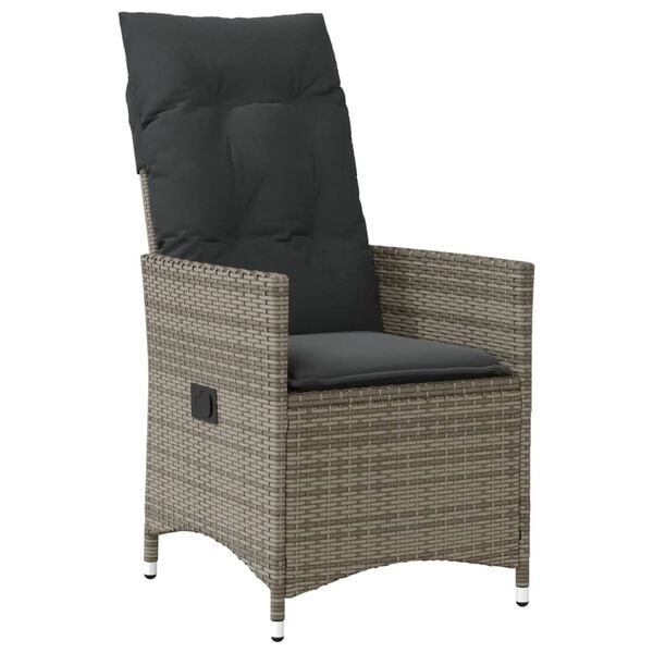 Verstellbarer Gartenstuhl Polyrattan Grau - 34% Rabatt - Ausgepackt