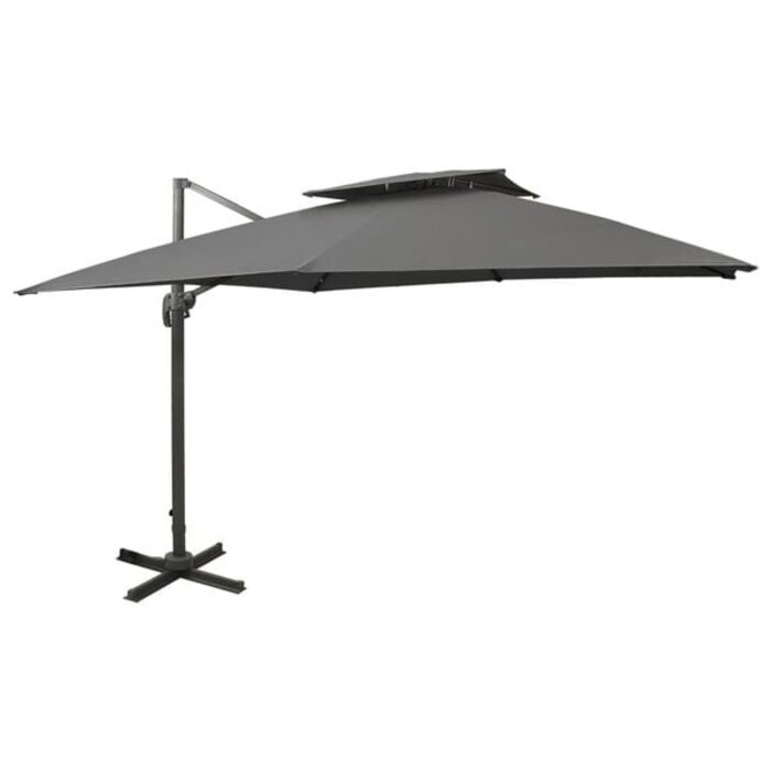 Ampelschirm 300x300 cm Anthrazit - 35% Rabatt - Ausgepackt