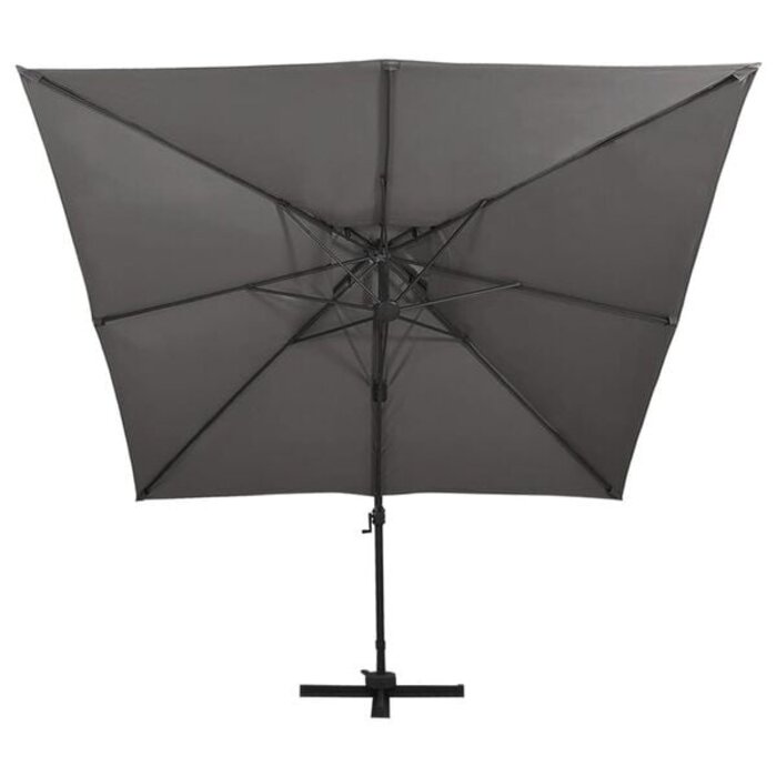 Ampelschirm 300x300 cm Anthrazit - 35% Rabatt - Ausgepackt