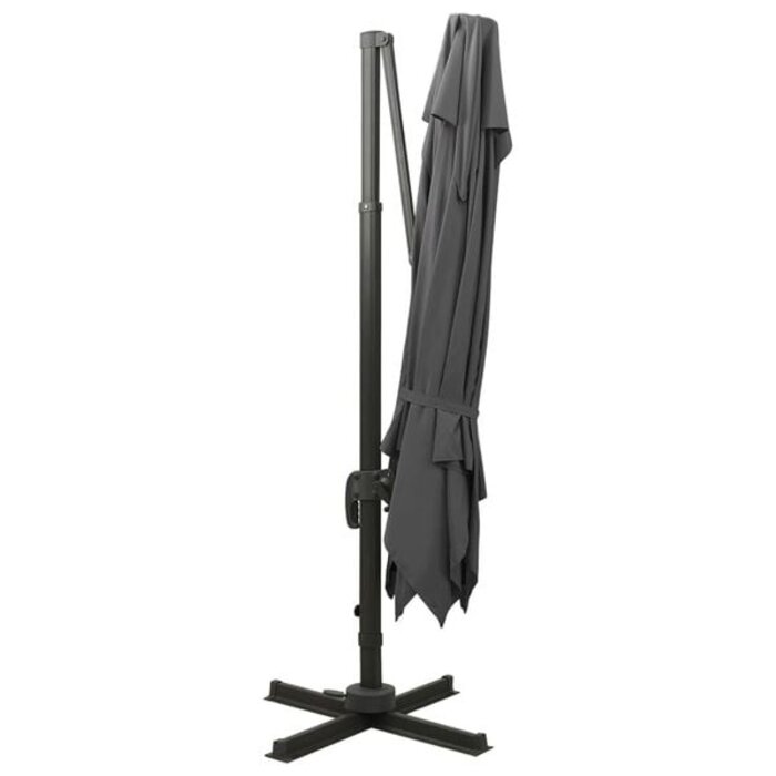 Ampelschirm 300x300 cm Anthrazit - 35% Rabatt - Ausgepackt