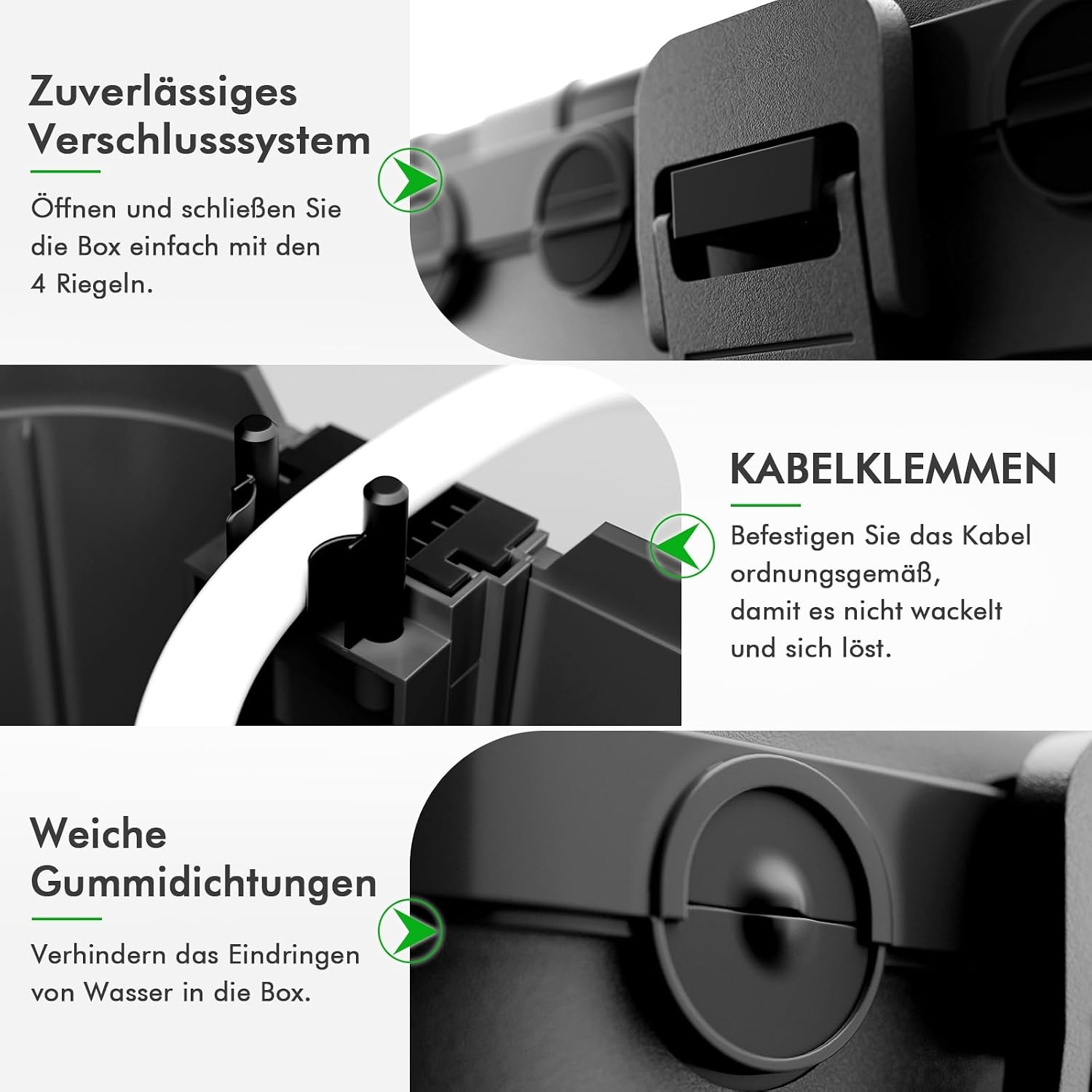 Wetterfeste Kabelbox IP54, 32x22x13 cm - 31% Rabatt