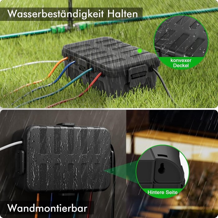 Wetterfeste Kabelbox IP54, 32x22x13 cm - 31% Rabatt