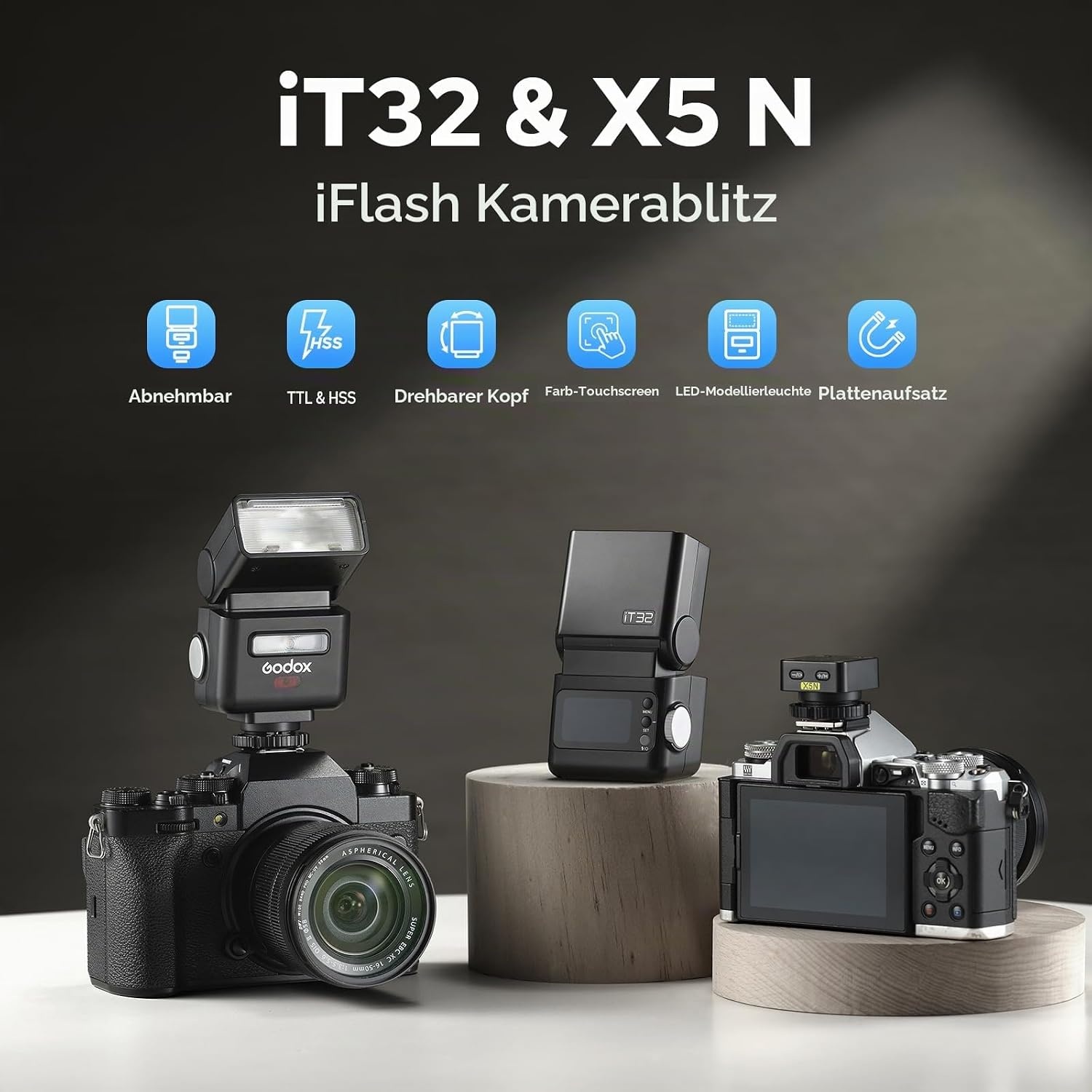 Profi Kamera-Blitz für Nikon - TTL & HSS - 34% Rabatt