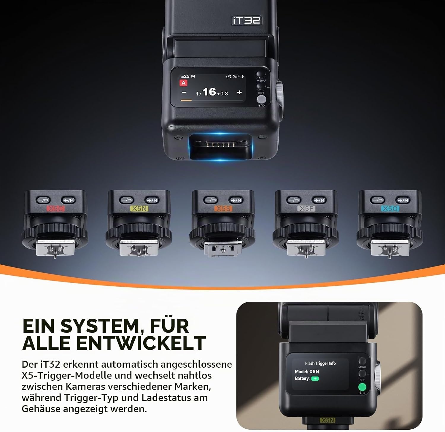 Profi Kamera-Blitz für Nikon - TTL & HSS - 34% Rabatt