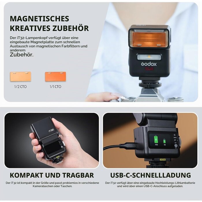 Profi Kamera-Blitz für Nikon - TTL & HSS - 34% Rabatt