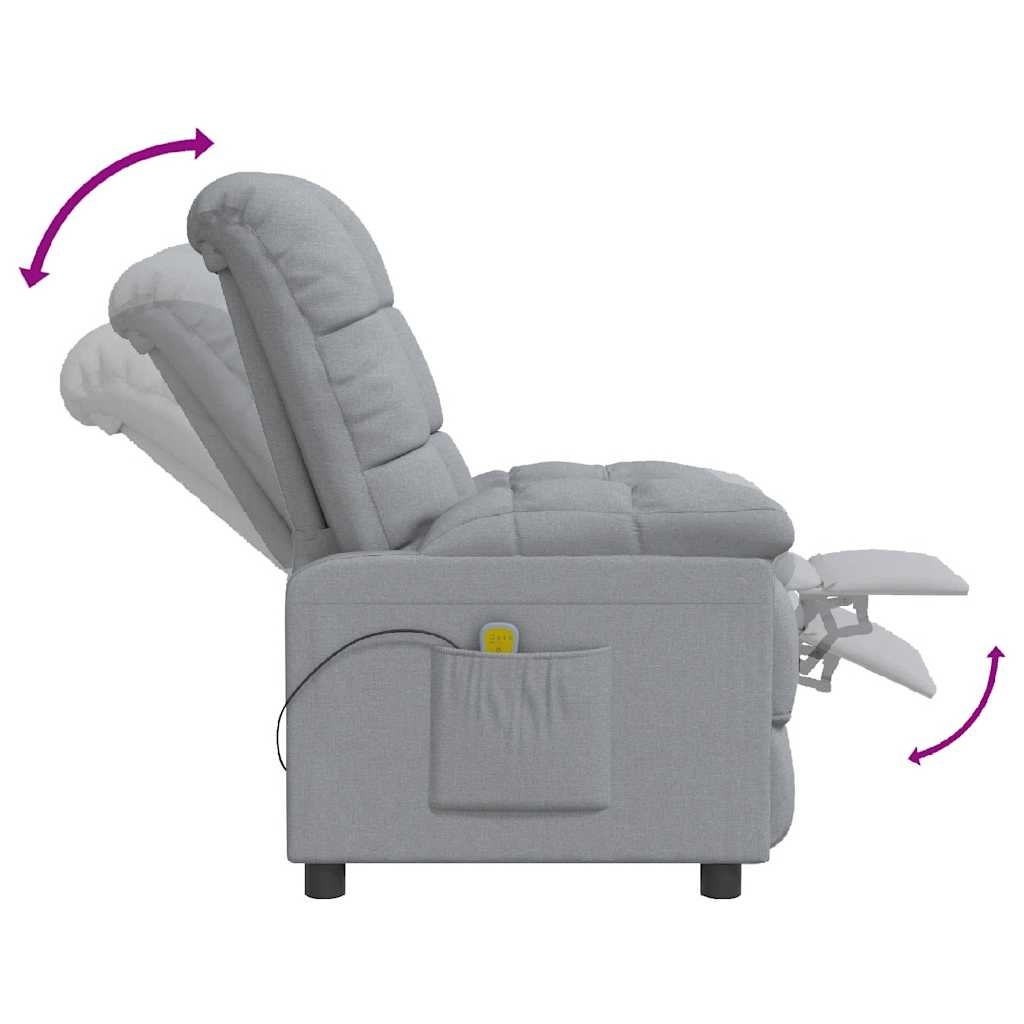 Luxuriöser Massagesessel in Hellgrau - 35% Rabatt