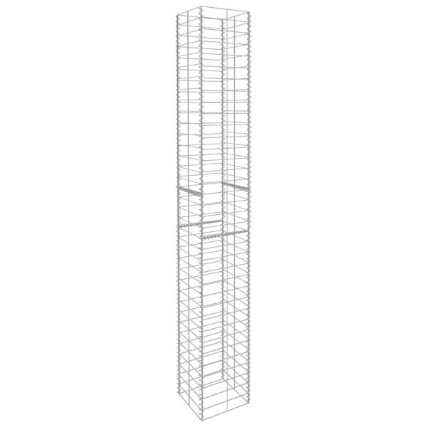 3-teiliges Gabionen-Set 25x25x197 cm - verzinkt - 33% Rabatt
