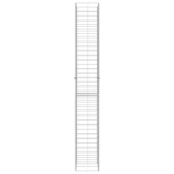 3-teiliges Gabionen-Set 25x25x197 cm - verzinkt - 33% Rabatt