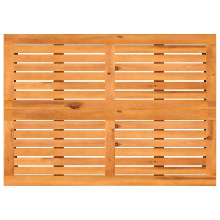 4-tlg. Gartenmöbel-Set Akazie & Rattan Grau - 35% Rabatt