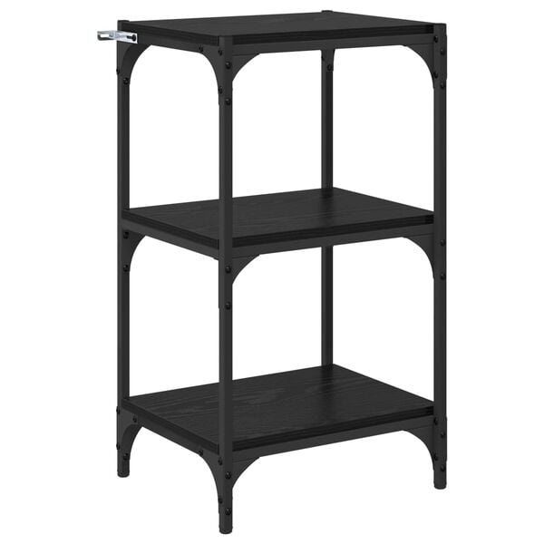 Bücherregal Eiche Schwarz 40x33x70,5cm - 32% Rabatt