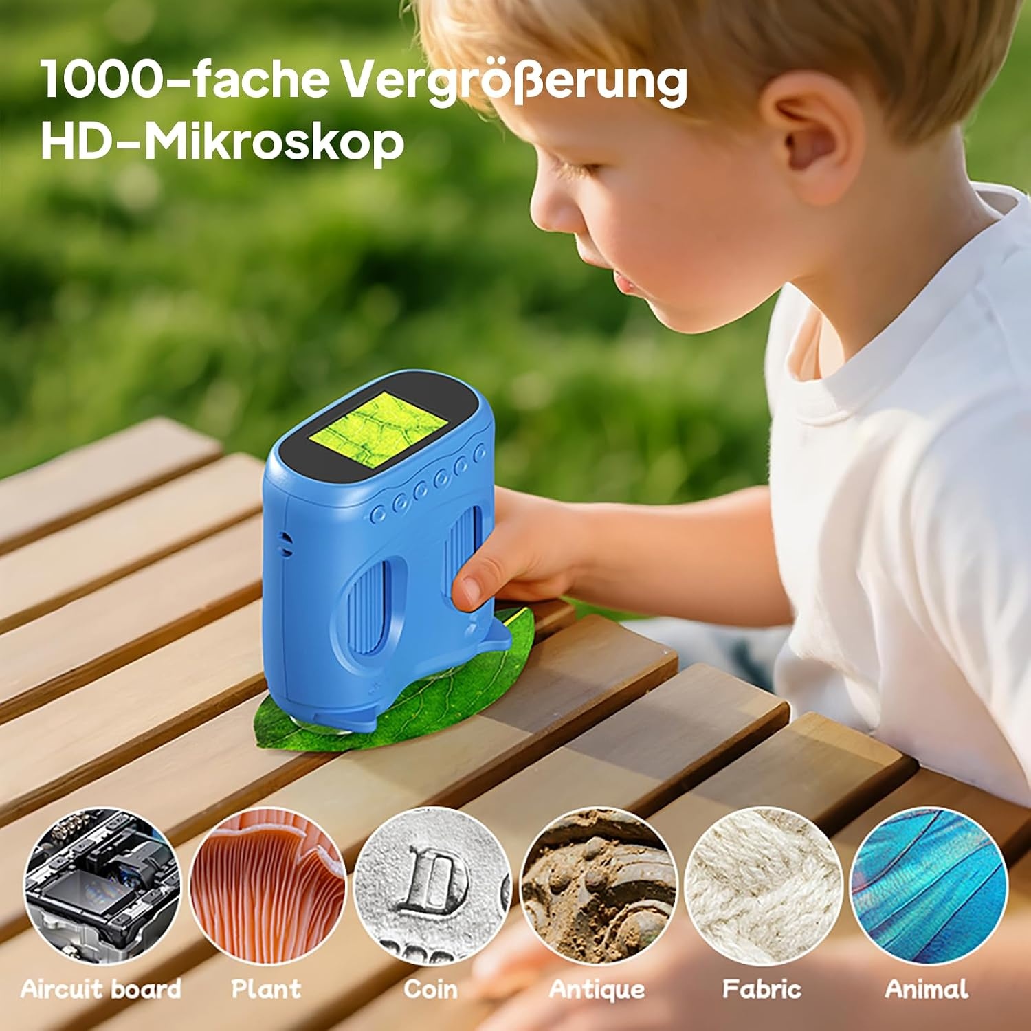 2-in-1 Kindermikroskop & Teleskop 4K - Blau - 31% Rabatt