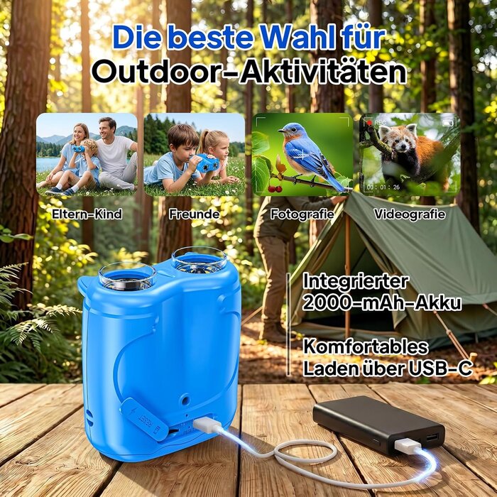 2-in-1 Kindermikroskop & Teleskop 4K - Blau - 31% Rabatt