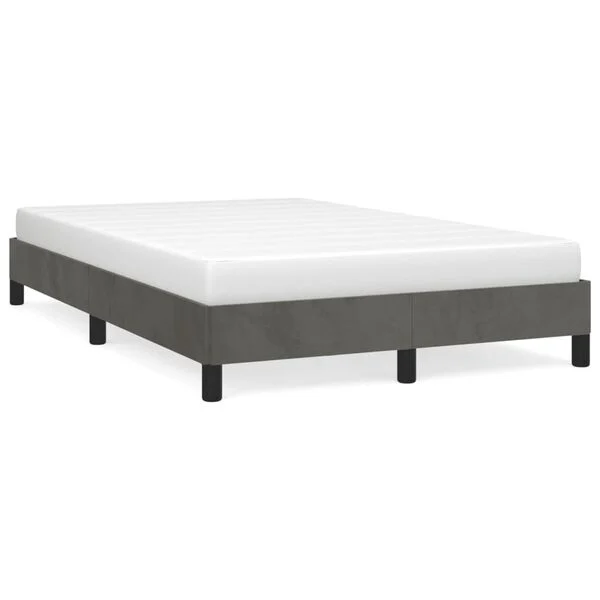 Samt Bettgestell 120x190 cm Dunkelgrau - 34% Rabatt - Outlet