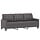 3-Sitzer Sofa 180 cm Kunstleder Grau - 35% Rabatt