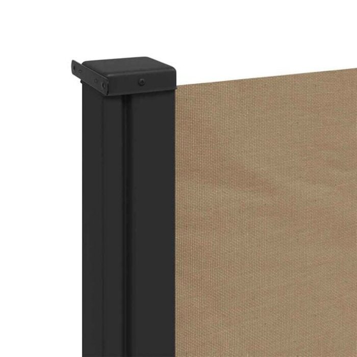 Ausziehbare Seitenmarkise 120x500 cm Taupe - 34% Rabatt