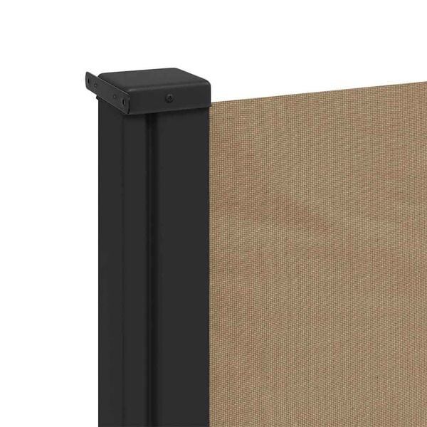 Ausziehbare Seitenmarkise 120x500 cm Taupe - 34% Rabatt