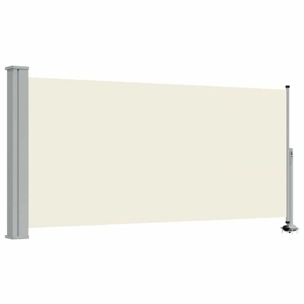 Ausziehbare Seitenmarkise 120x300 cm in Cremefarben - 34% Rabatt