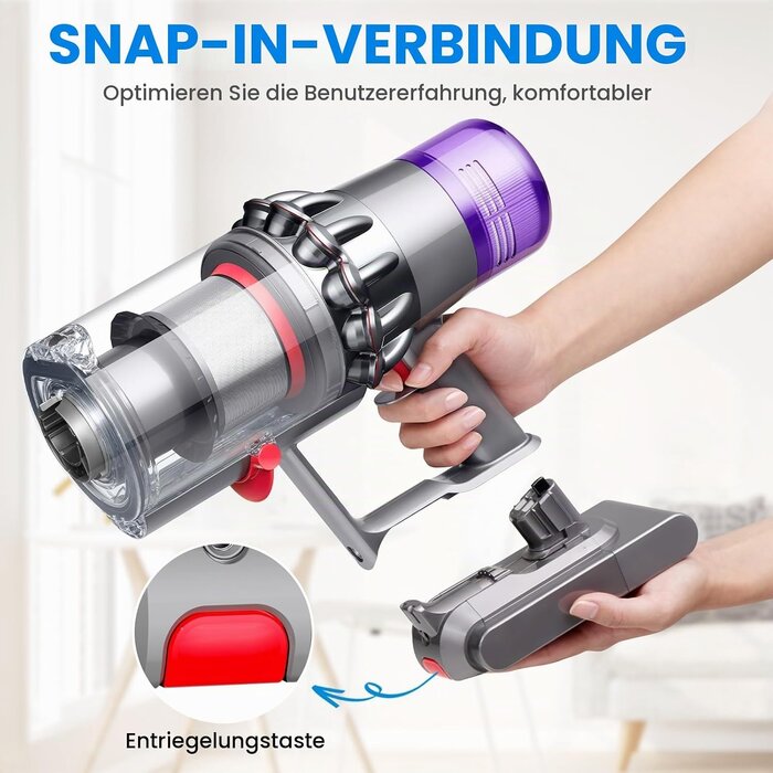 Leistungsstarker Ersatzakku für Dyson V11/V15 - 33% Rabatt