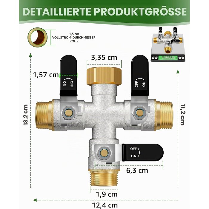 3-Wege-Wasserverteiler 3/4 Zoll - 32% Rabatt - Gartenbewässerung