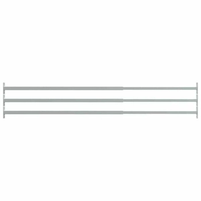 3er Set Fenster-Sicherheitsstangen, 710-1200 mm, 31% Rabatt, Silber