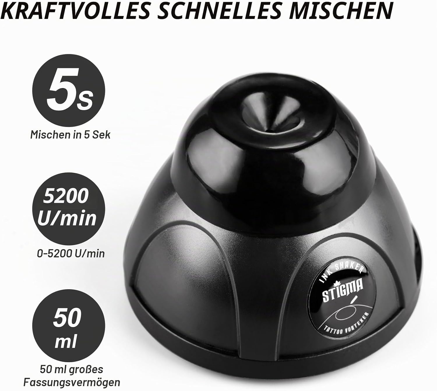 Vortex-Mixer für Tattoofarbe & Nagellack - 5200 U/min - USB - 33% Rabatt