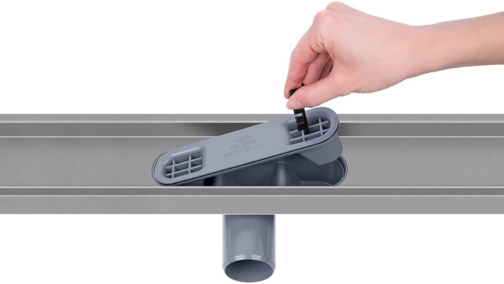 Duschrinne 100 cm Edelstahl Duo-Rost - 34% Rabatt auf Retourenware