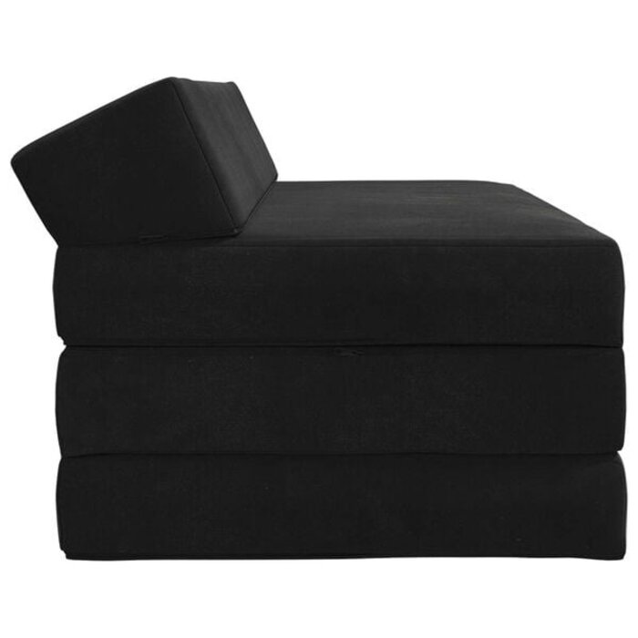 Vidaxl Klappbares Schlafsofa 120 x 60 cm, Schwarz - 35% Rabatt