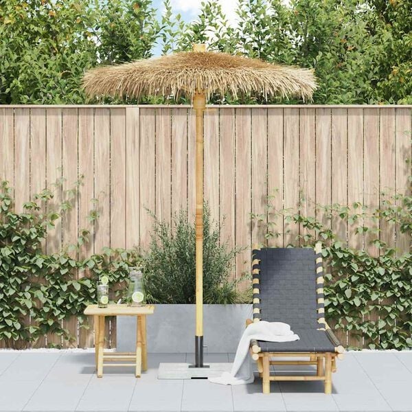 Tiki-Sonnenschirm mit Bananenblatt-Dach, 150 cm - 35% Rabatt